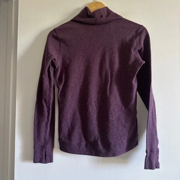Lululemon Athletica Purple Double Up Reversible Turtleneck Sweatshirt - Picture 4 of 8